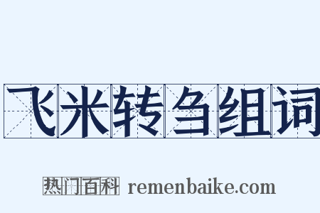 飞米转刍组词是什么意思的图片